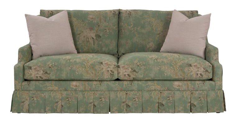 Hickory Chair PE6718-20 Harrison Petite Sofa Kickpleat