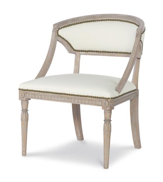 Century Furniture TS-CCU-3152-6-F1 Victoria Accent Chair Swedish Faint Grey