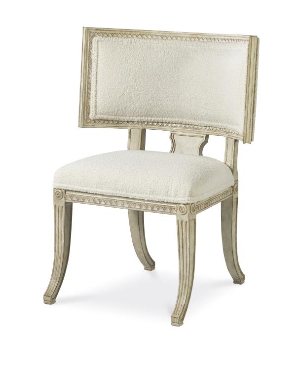 Century Furniture TS-CCU-3153-6-F1 Lars Accent Chair Swedish Scraped White