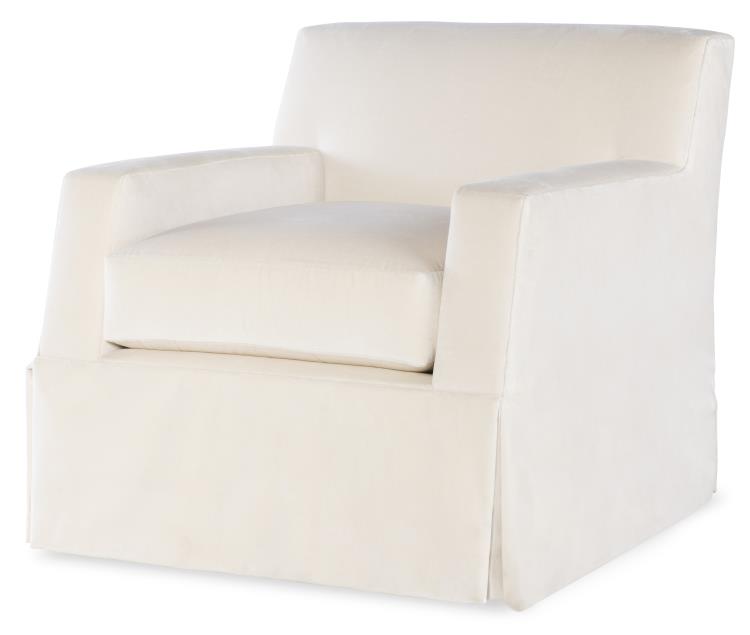 Century Furniture TS-LT9-1068-8SK Francois Skirted Swivel Chair