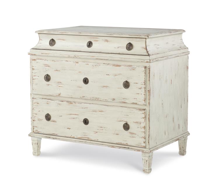 Century Furniture TSA-222-V1 Alexandre I Nightstand Swedish Scraped Bone