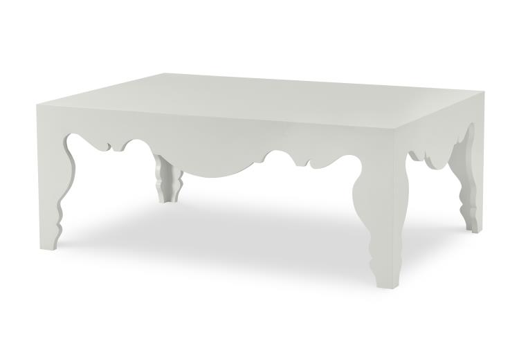 Century Furniture TSA-610-V1 Sven Cocktail Table French White Plaster