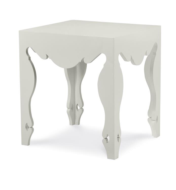 Century Furniture TSA-625-V1 Sven Lamp Table French White Plaster