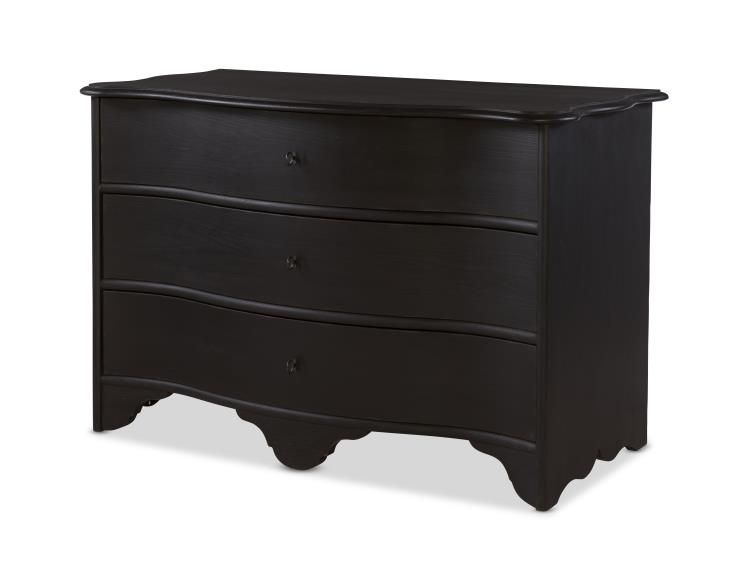 Century Furniture TSA-703-V1 Le Maurice Three Drawer Dresser Swedish Matte Noir