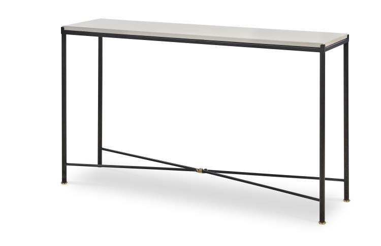Century Furniture TSA-722-V1 Montmartre Console Table Iron & Brass Knot