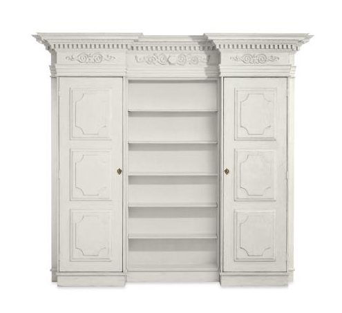 Century Furniture TSA-775-V2 Grande Fountainebleau Bibliotheque Swedish Aged Cream