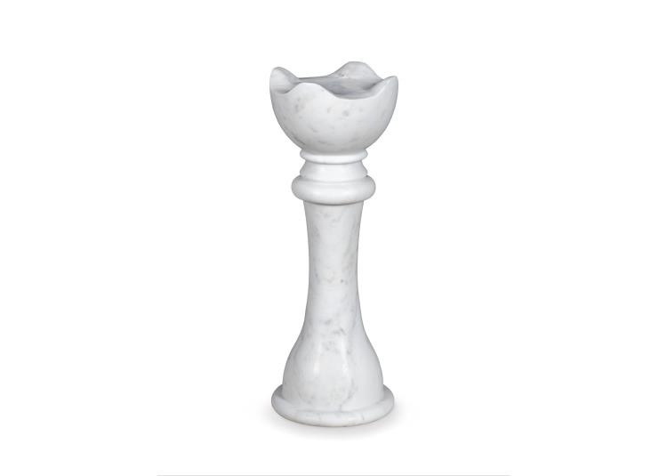 Maitland Smith 8456-30-W White Chess Table Queen Maitland Smith 8456-30-W White Chess Table Queen