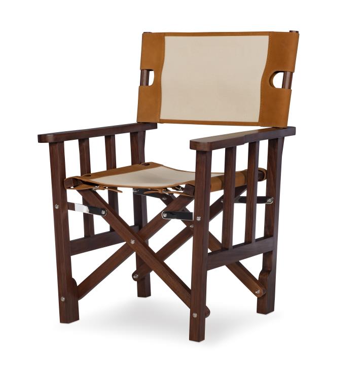 Maitland Smith 8471-43 Felix Camp Chair Cream