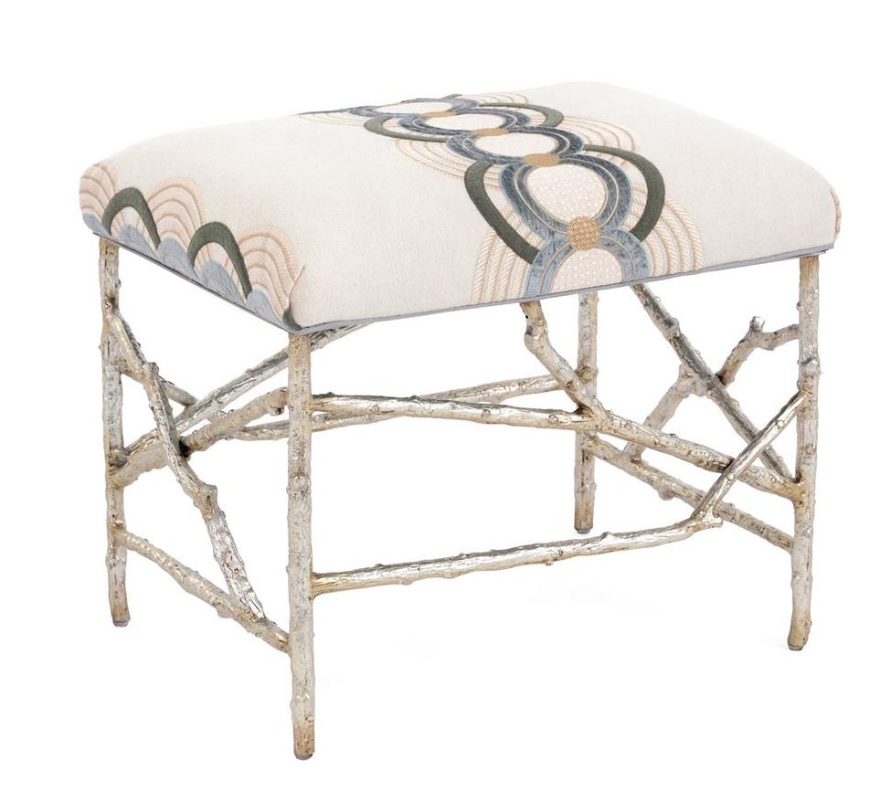 John Richard AMF-1330V64-7003-AS  Branch-Style Base Ottoman