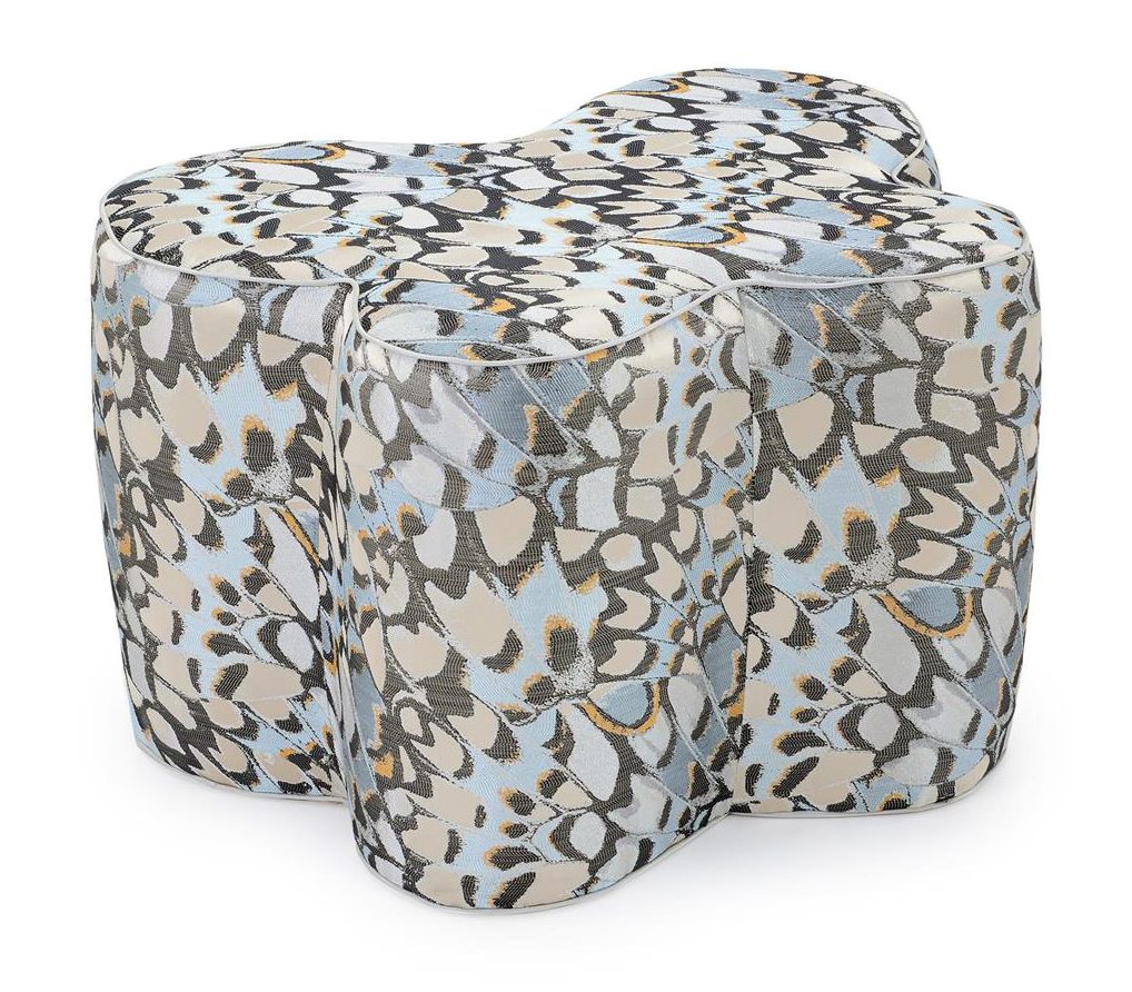 John Richard AMQ-1217-5021-AS Mariposa Large Ottoman – 5021