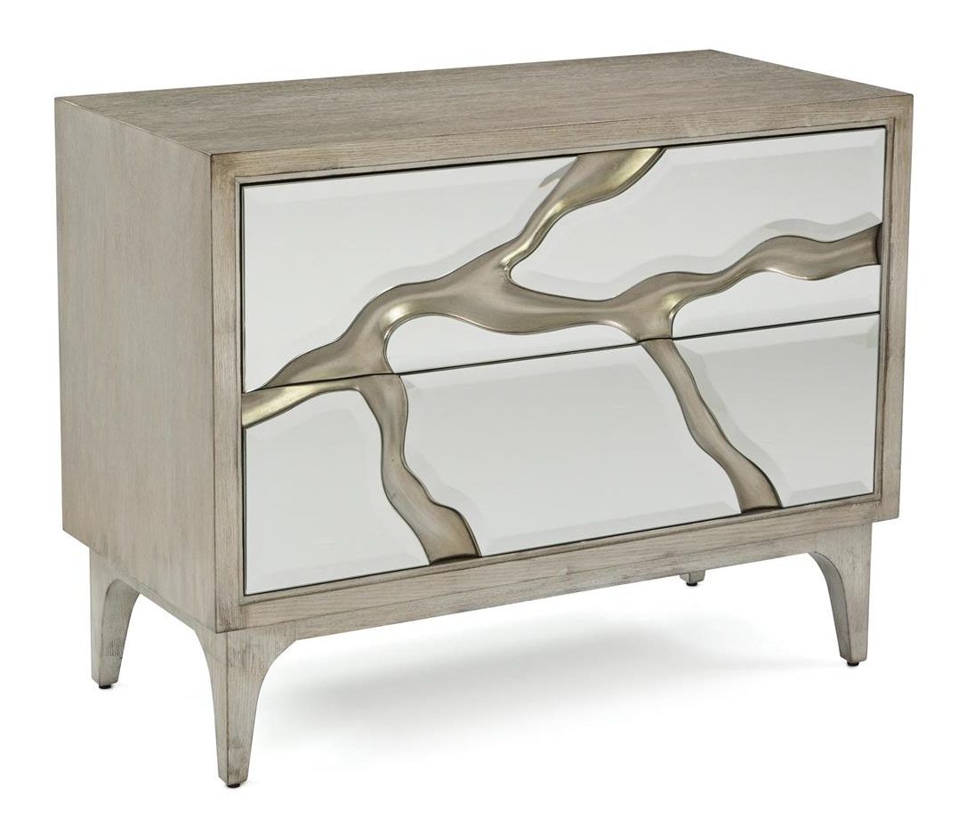 John Richard EUR-01-0448 Ravine Silver Night Table