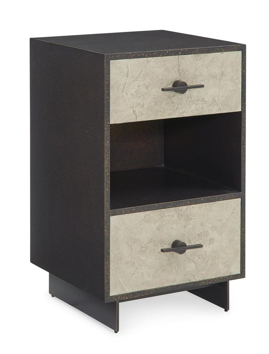 John Richard EUR-01-0499 Nouvelle Two Drawer Nightstand Small John Richard EUR-01-0499 Nouvelle Two Drawer Nightstand Small