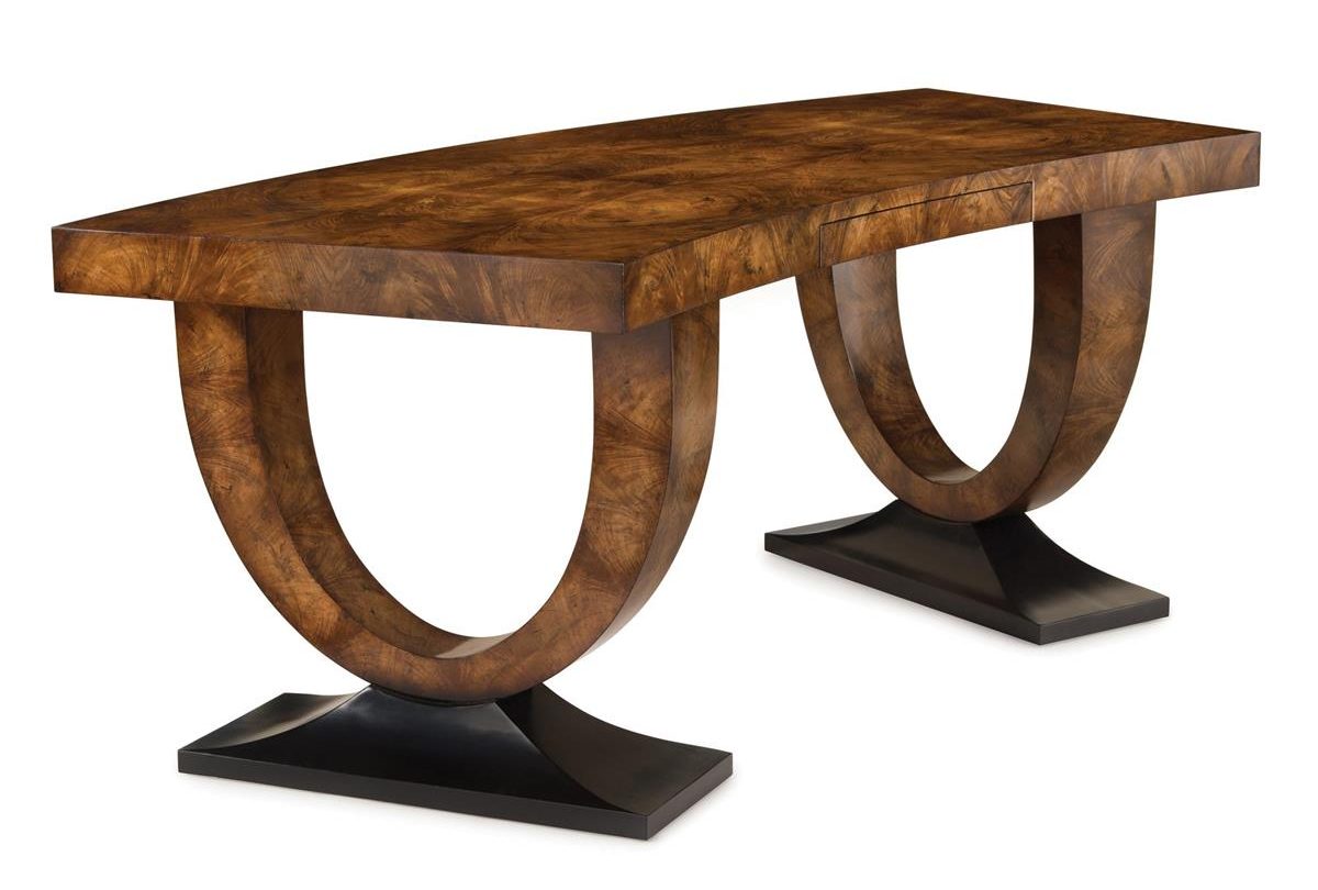 John Richard EUR-02-0185 Curved Cerejeira Desk