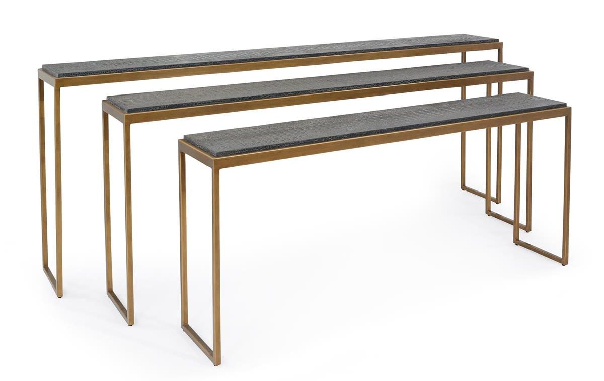 John Richard EUR-02-0335 Greystoke Nesting Console Tables Set of Three