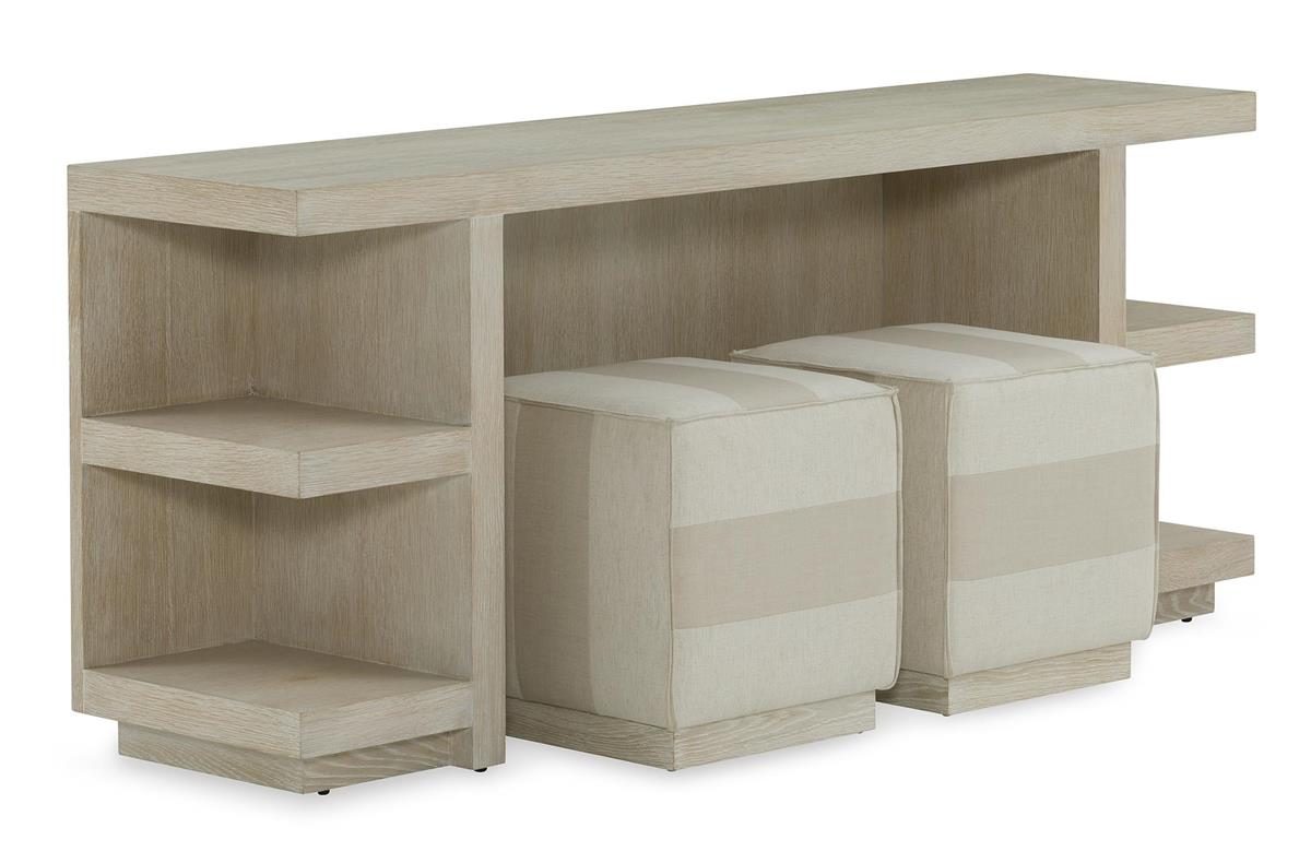 John Richard EUR-02-0363S3 Weiss Console Table with Stools Set of Three