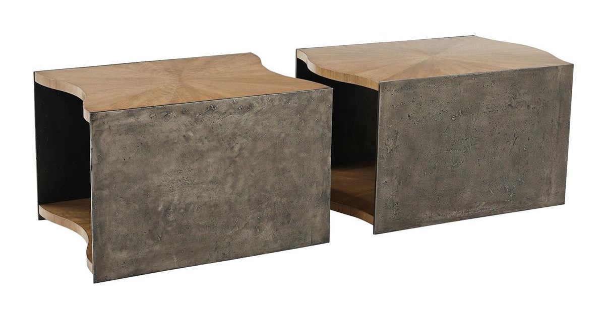 John Richard EUR-03-0892S2 Concordia Side Tables Set of Two