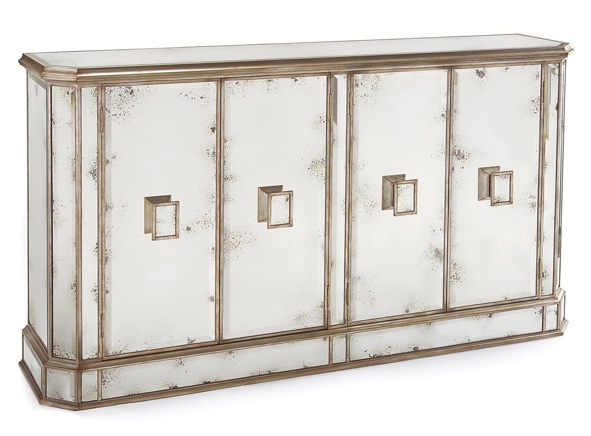 John Richard EUR-04-0169 Juno Foxed Mirror Credenza