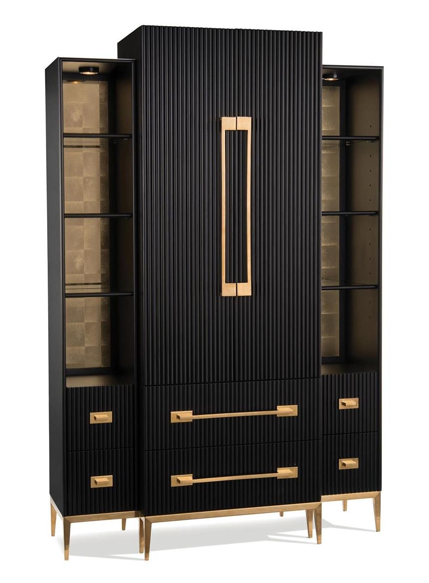 John Richard EUR-04-0478 Black Satin Cabinet