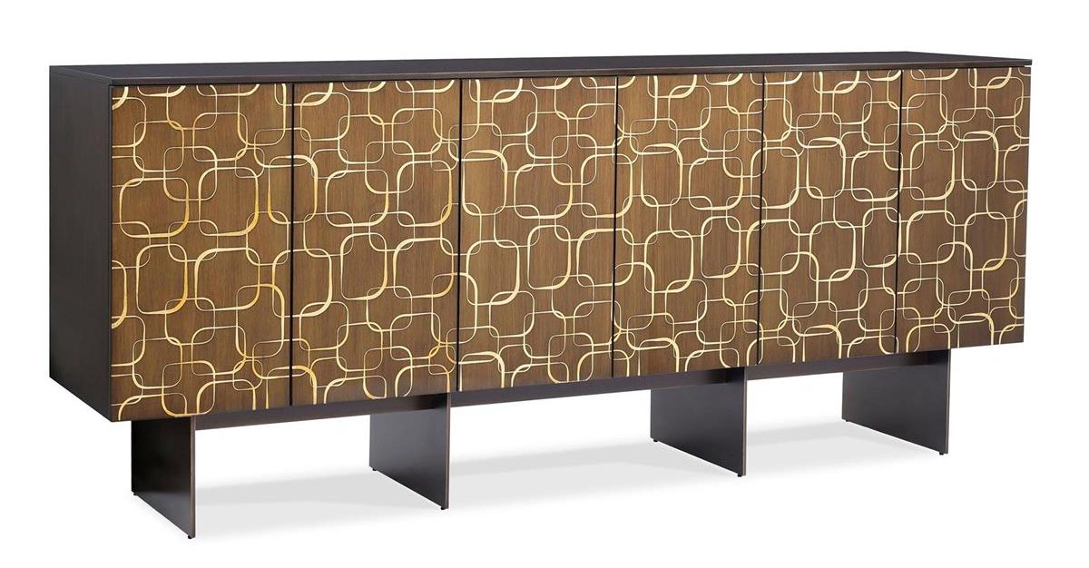 John Richard EUR-04-0881 Plaza Six Door Sideboard Expresso John Richard EUR-04-0881 Plaza Six Door Sideboard Expresso