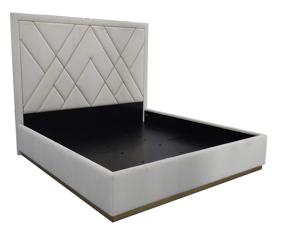 John Richard EUR-06-0061 London King Bed  Bisque