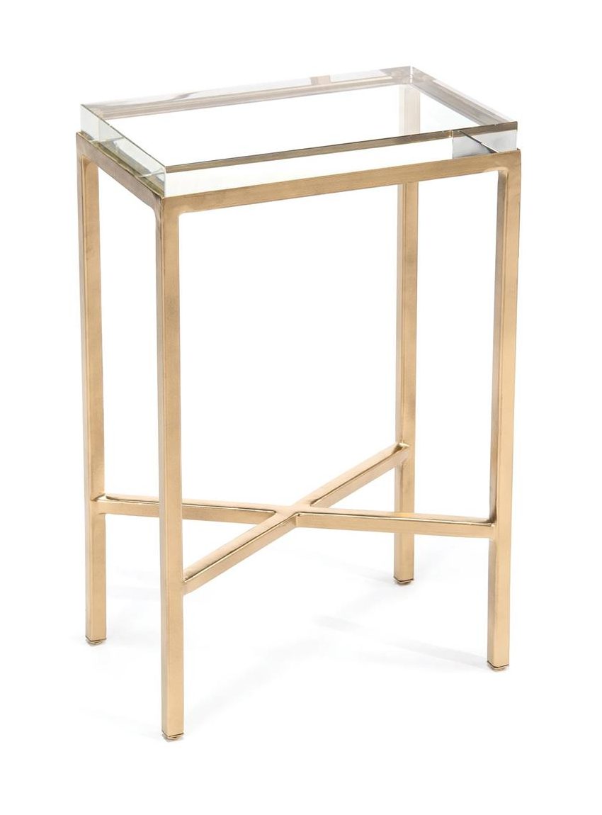John Richard JFD-0122 Glass Block Side Table