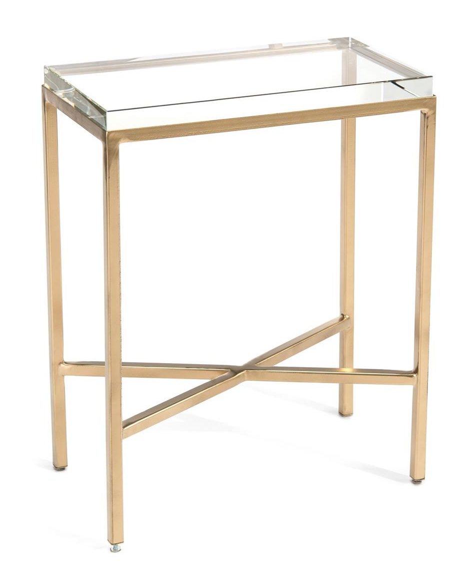 John Richard JFD-0123 Glass Block Side Table