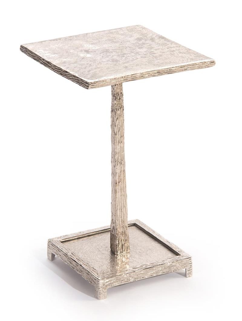 John Richard JFD-0144 Textured Nickel Martini Table