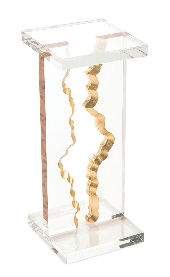 John Richard JFD-0151 Gold Landscape Martini Table