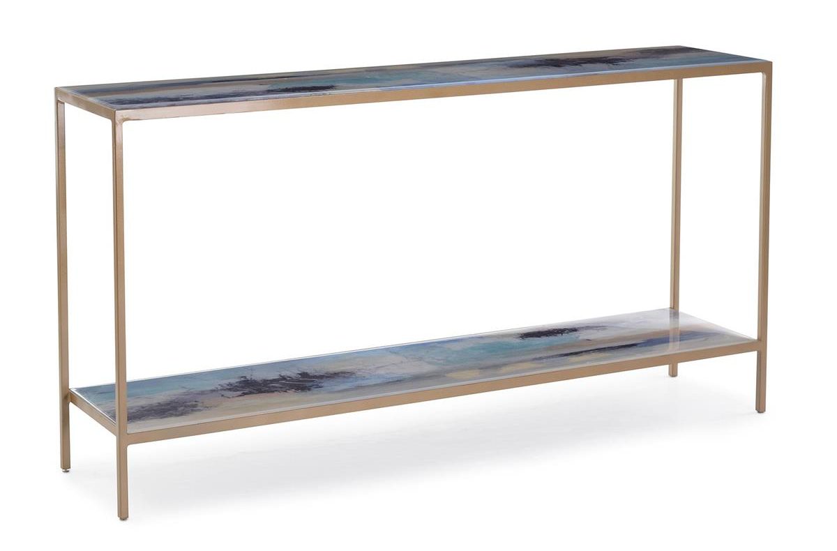 John Richard JFD-0162 Susan Godwins Miles Apart Sofa Table With Shelf