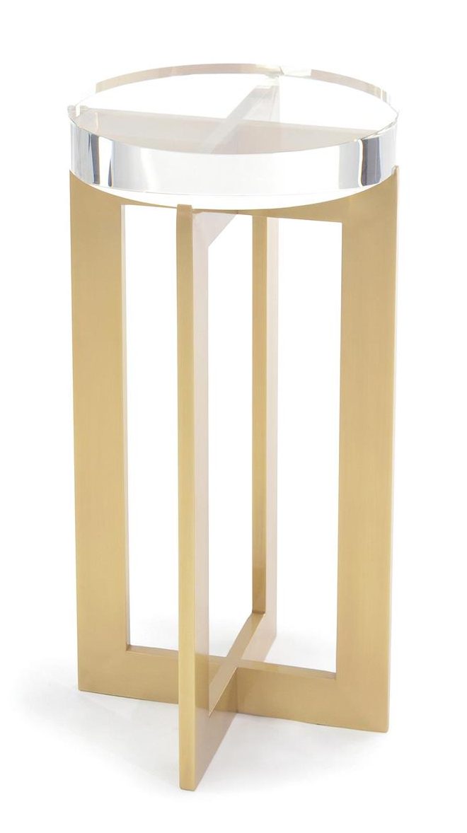 John Richard JFD-0164 Brass And Crystal Martini Table