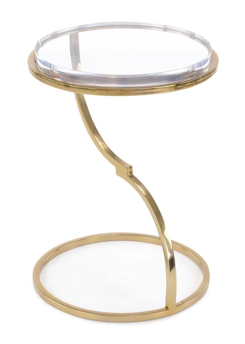 John Richard JFD-0169 Antique Brass Accent Table