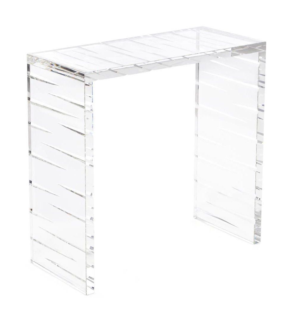 John Richard JFD-0267 Cut Crystal Side Table