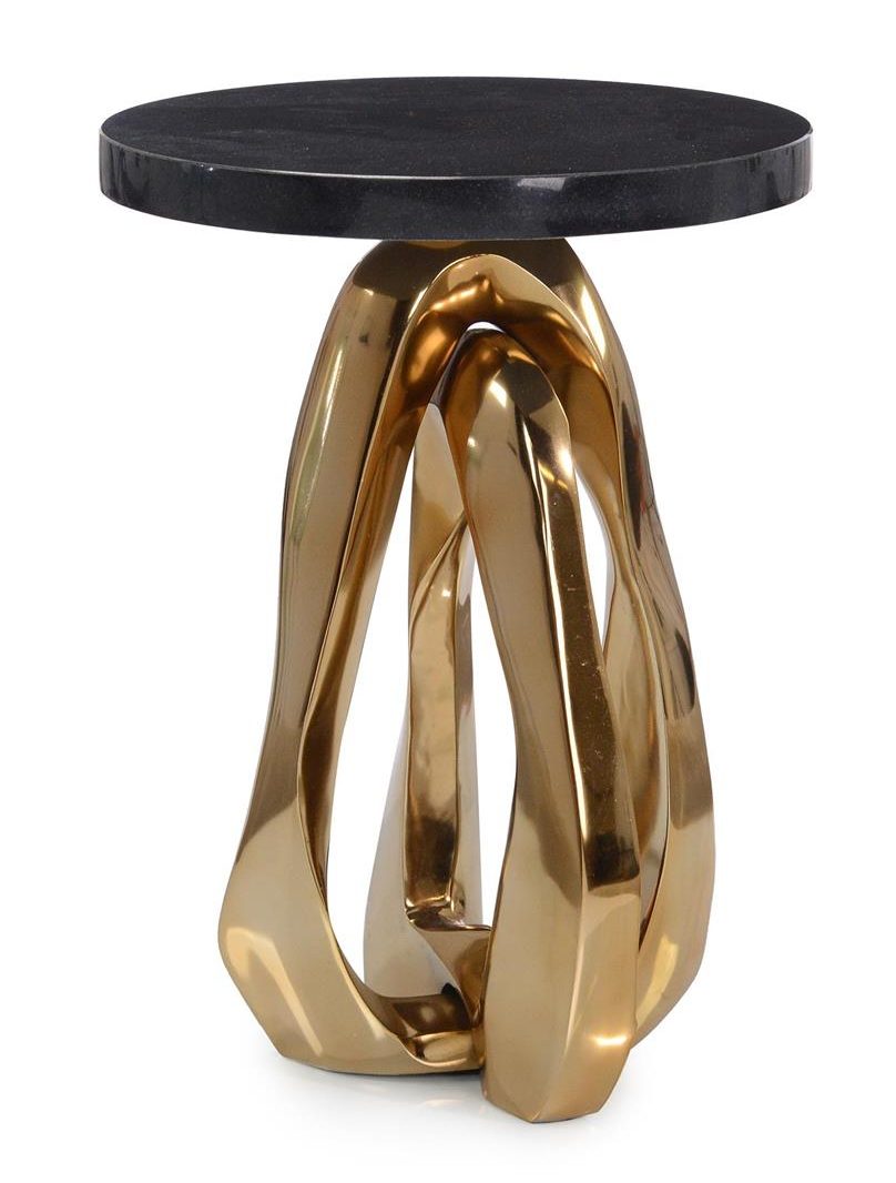 John Richard JFD-0384 Kaari Side Table Champagne Gold