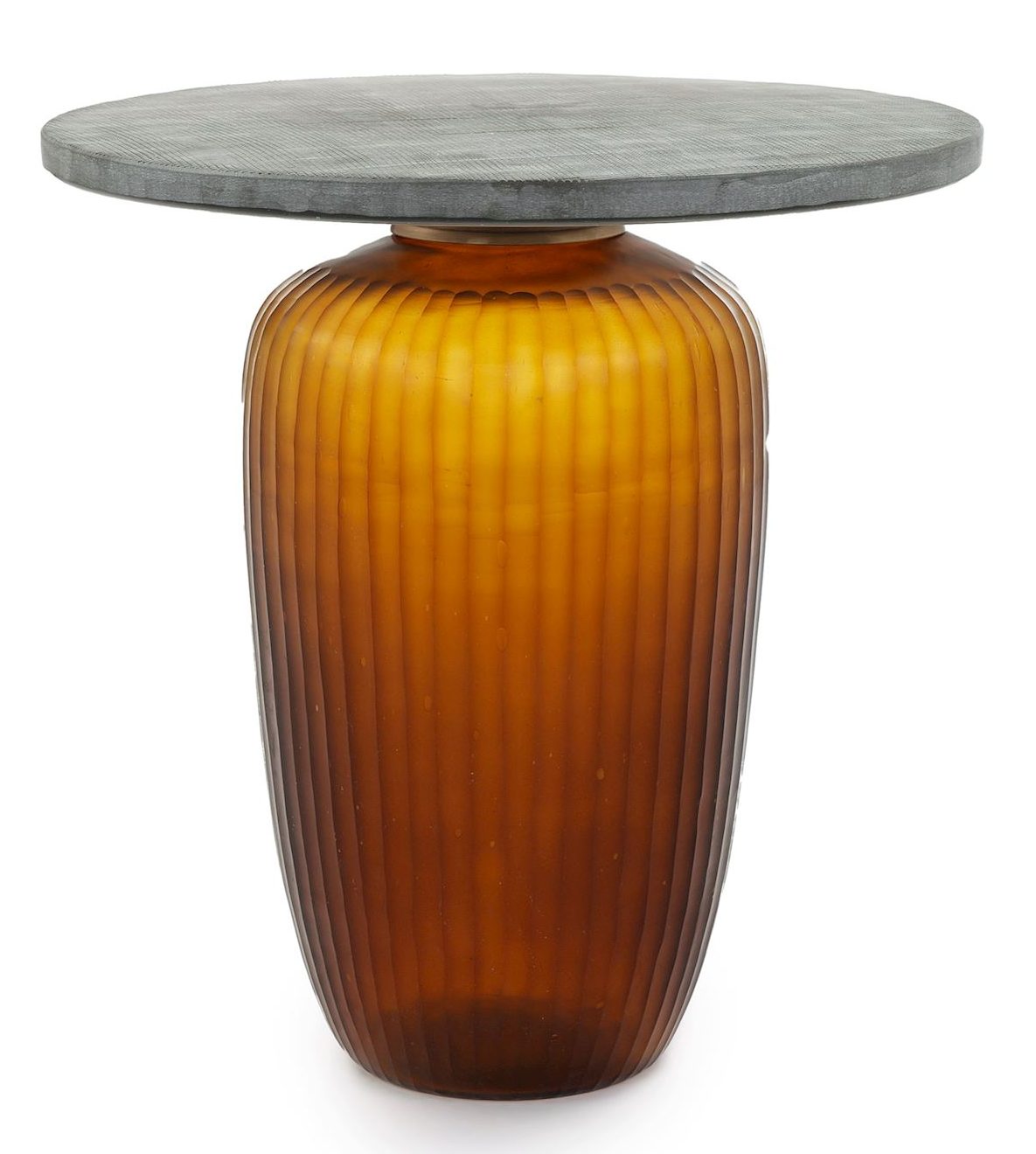 John Richard JFD-0420 Jali Side Table Large Amber