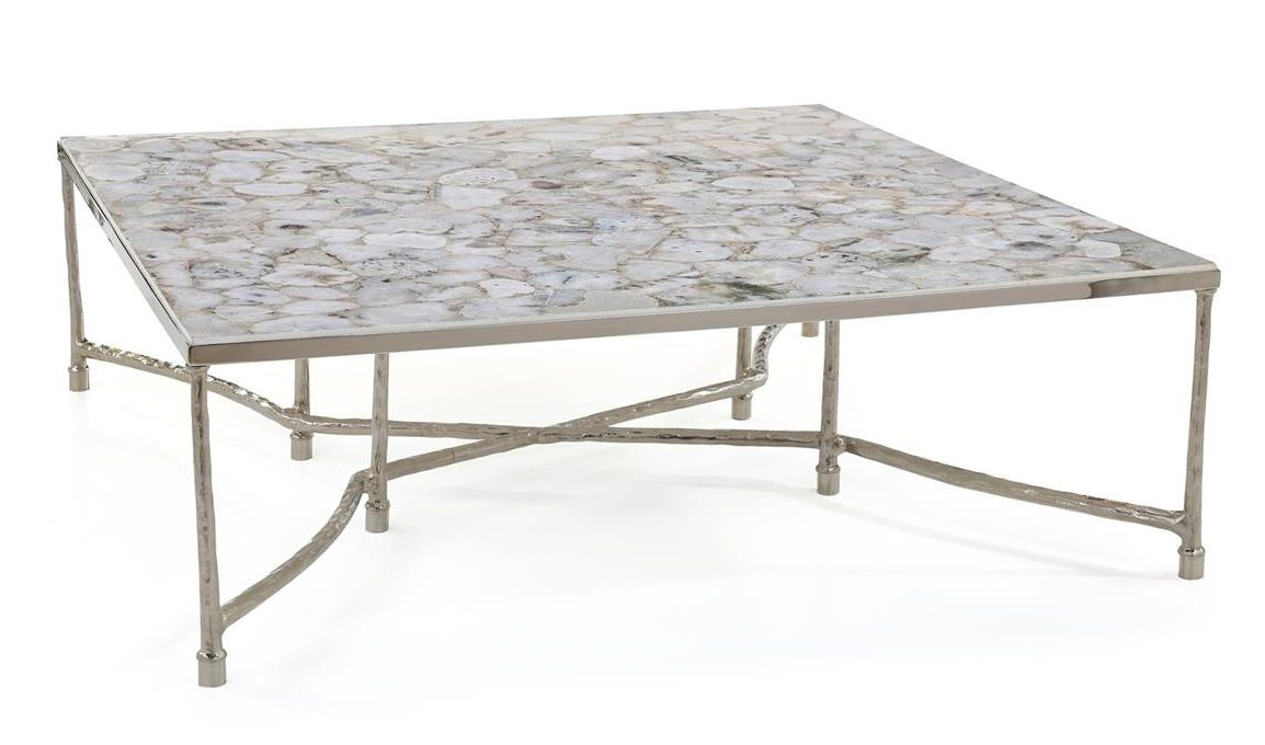 John Richard JFD-0437 Artigas Cocktail Table Nickel
