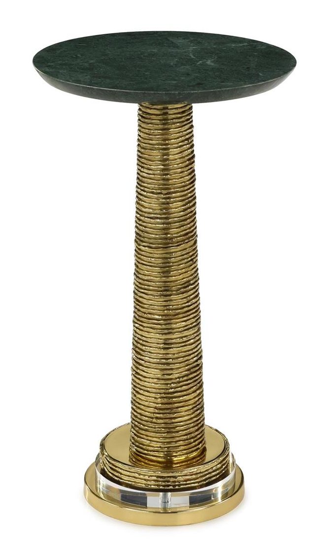 John Richard JFD-0443 Ringed Martini Table Brass