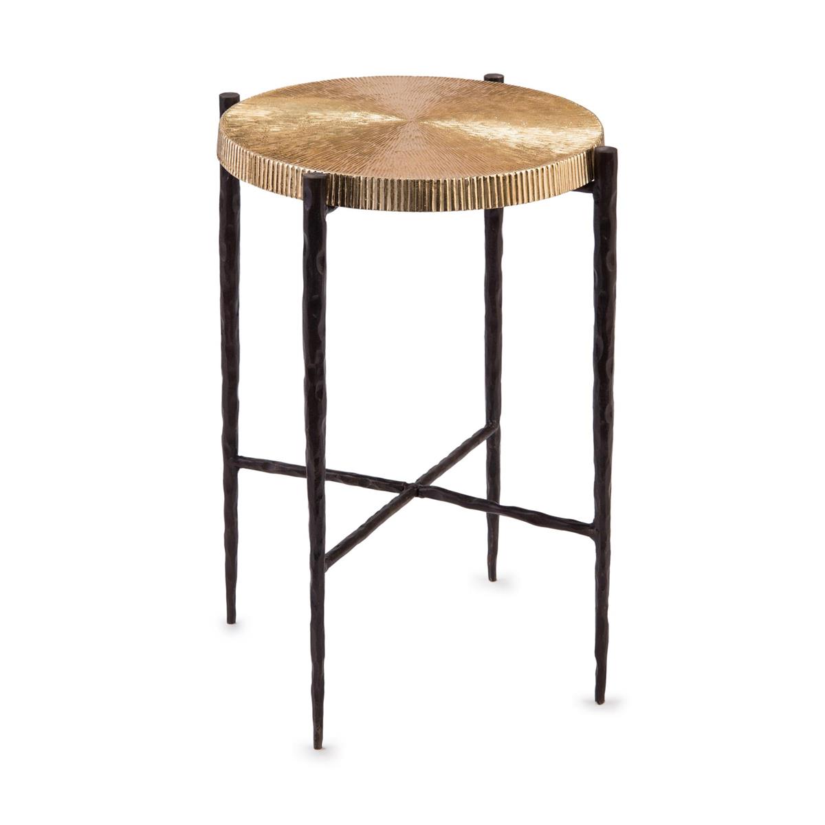 John Richard JRA-10139 Black Oxidized And Gold Accent Table John Richard JRA-10139 Black Oxidized And Gold Accent Table