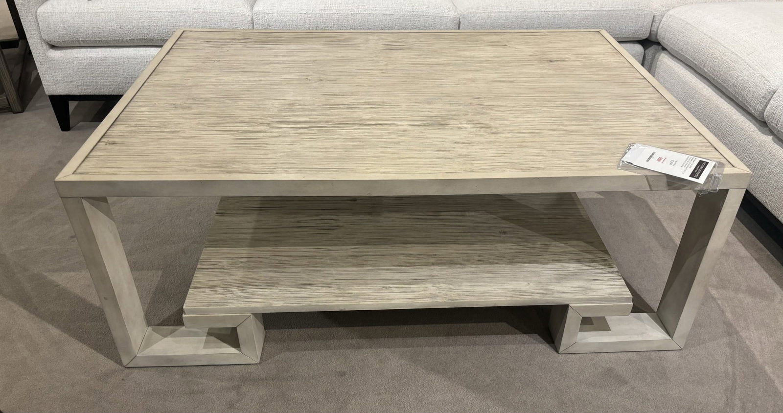 Century CT1003-PN Greek Key Cocktail Table