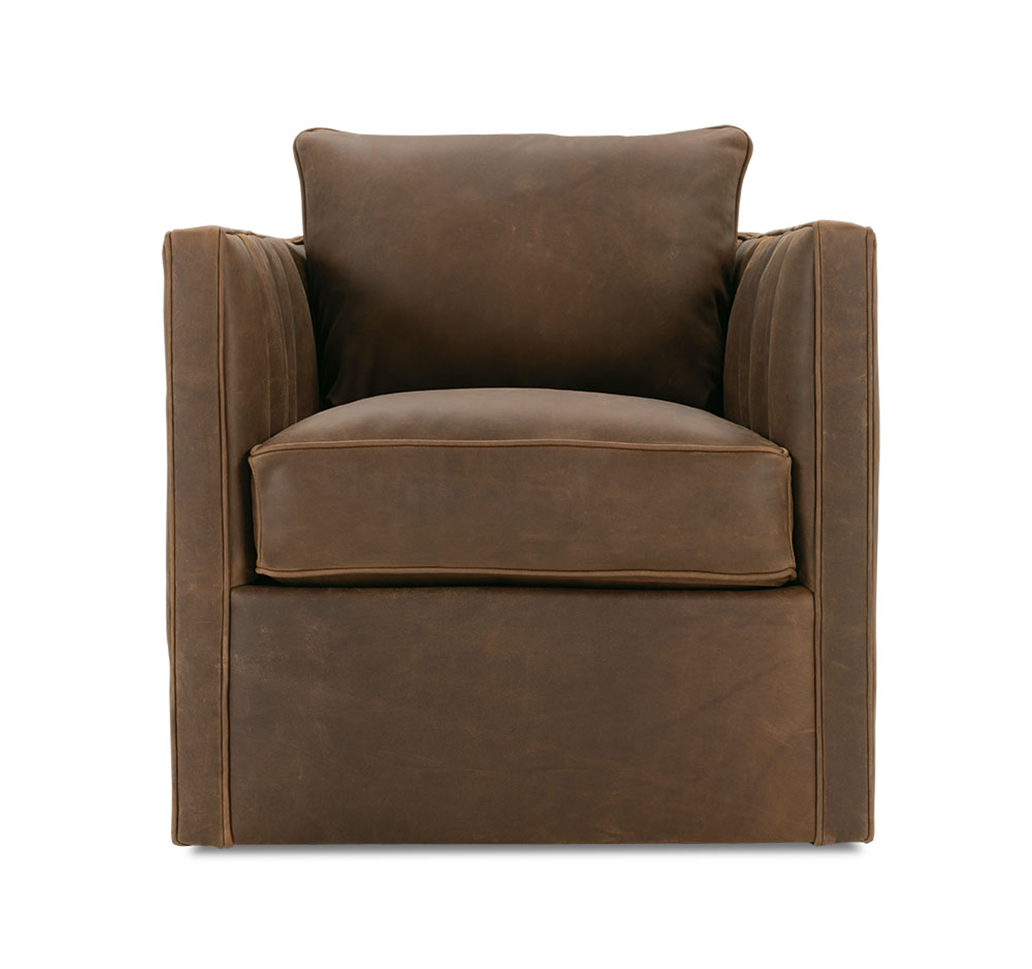 Rowe Furniture P865-L-016 Kitt Leather Swivel Chair