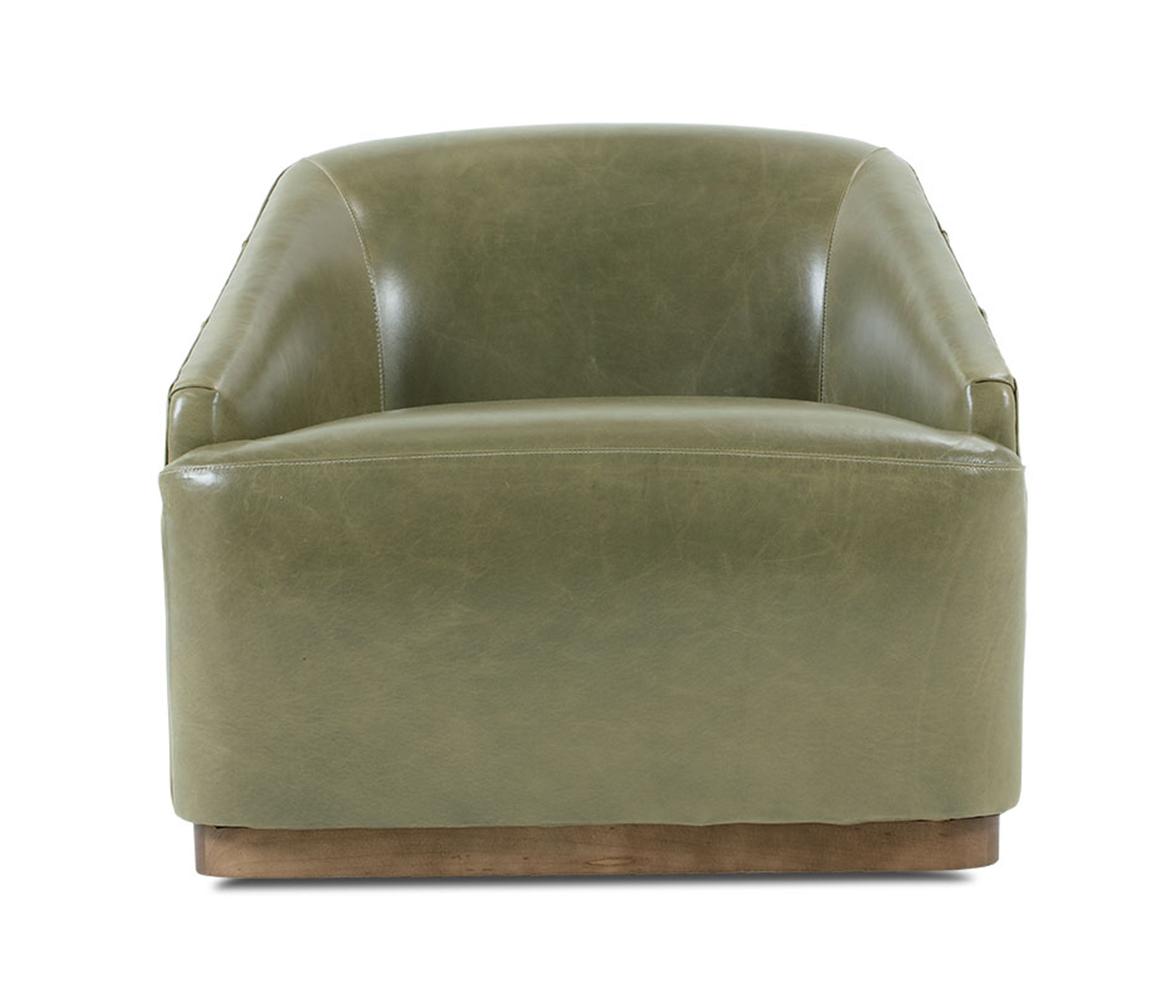 Rowe Q115-L-016 Bernie Leather Swivel Chair