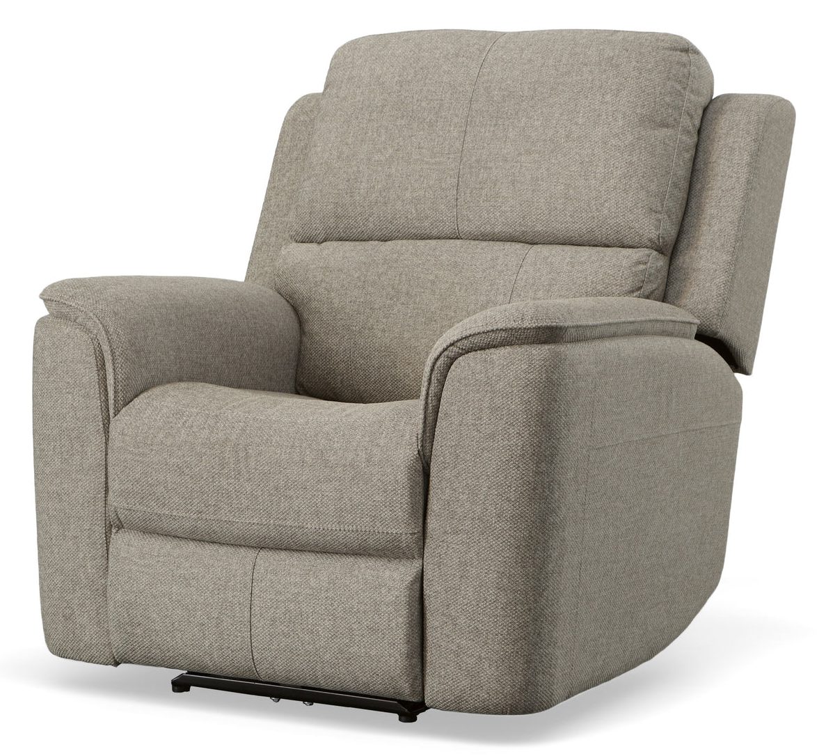 Flexsteel Furniture 1041-50PH-42501 Henry Fog Fabric Power Recliner with Power Headrest and Lumbar