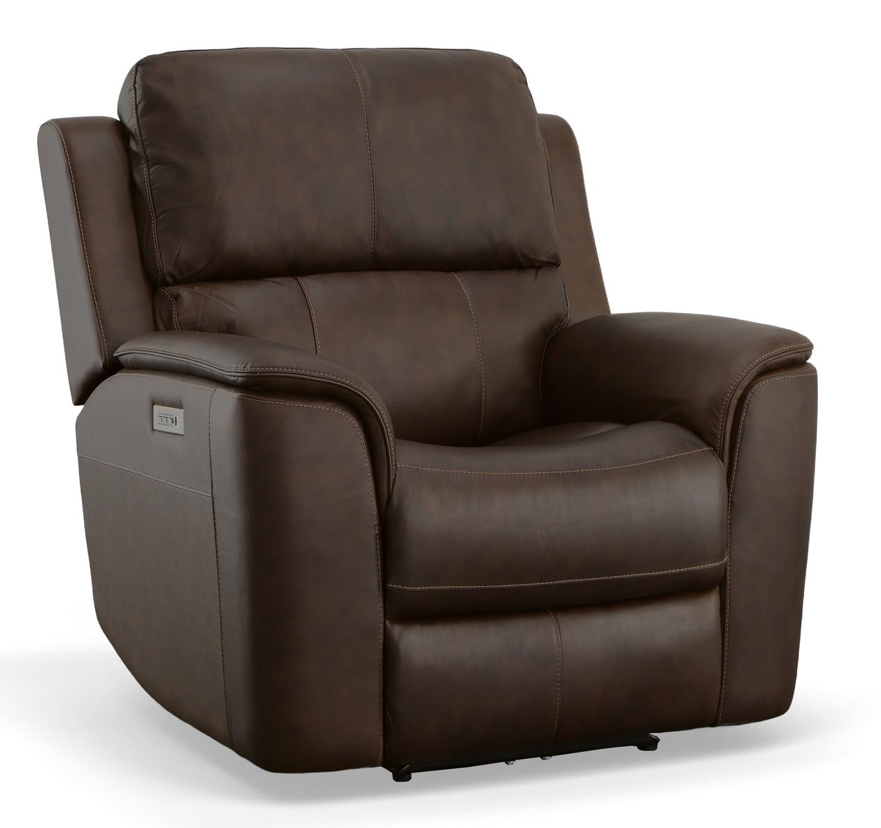 Flexsteel Furniture 1041-50PH-94671 Henry Burnt Umber Leather Power Recliner with Power Headrest and Lumbar Flexsteel Furniture 1041-50PH-94671 Henry Burnt Umber Leather Power Recliner with Power Headrest and Lumbar