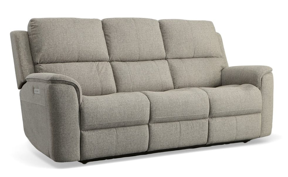 Flexsteel Furniture 1041-62PH-42501 Henry Fog Fabric Power Reclining Sofa with Power Headrests and Lumbar Flexsteel Furniture 1041-62PH-42501 Henry Fog Fabric Power Reclining Sofa with Power Headrests and Lumbar