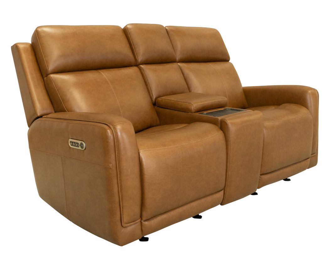 Flexsteel Furniture 1158-64GL-73472 Alister Sedona Leather Power Gliding Loveseat with Console, Power Headrests and Lumbar Flexsteel Furniture 1158-64GL-73472 Alister Sedona Leather Power Gliding Loveseat with Console, Power Headrests and Lumbar