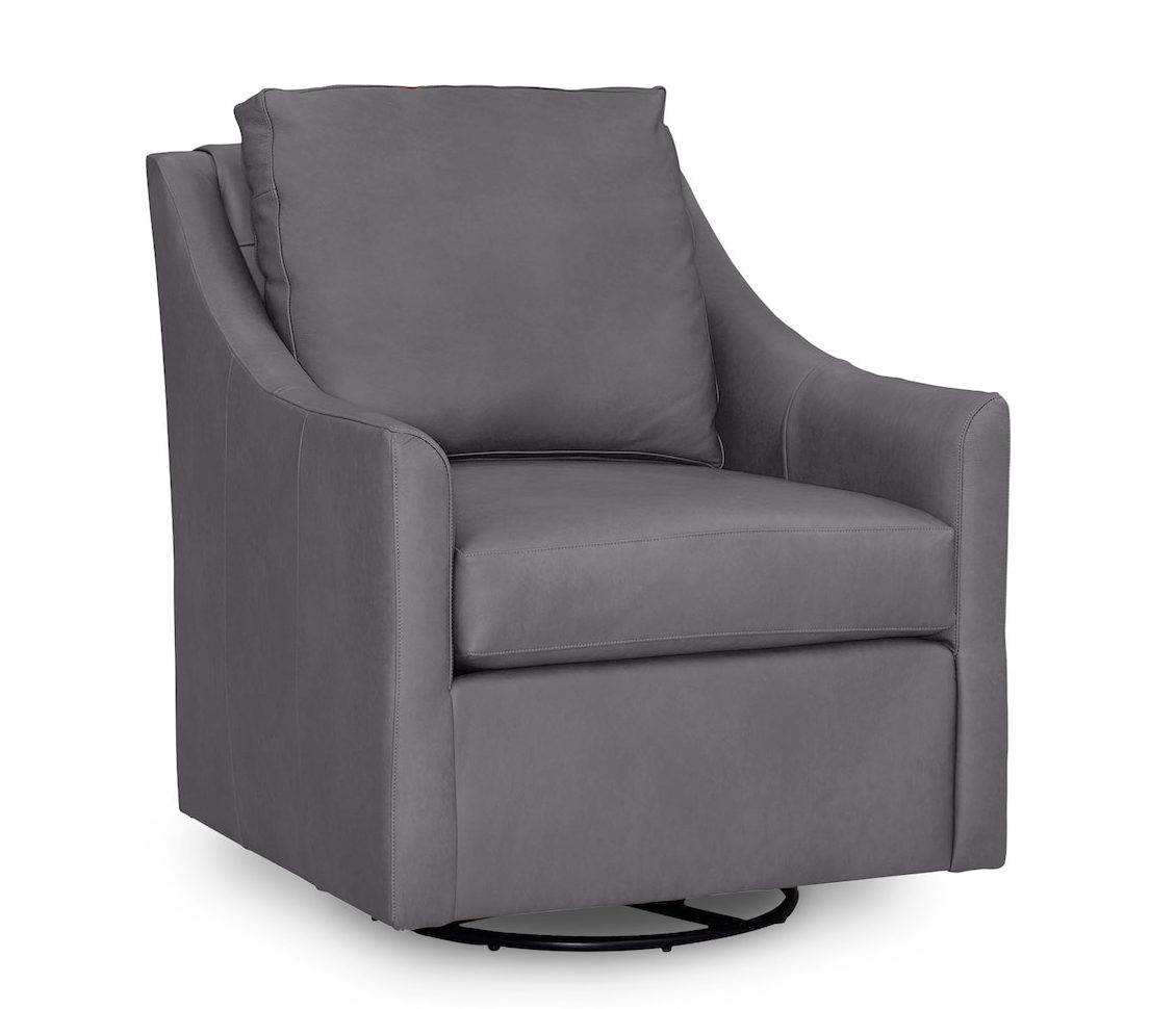 Bassett Furniture 1340-09L Sloan Leather Swivel Glider