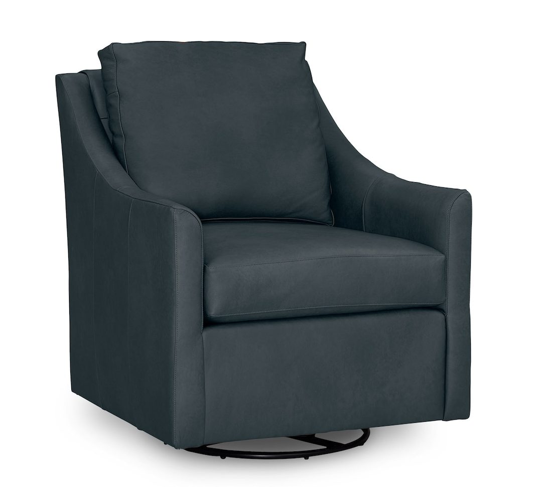 Bassett Furniture 1340-09L Sloan Leather Swivel Glider