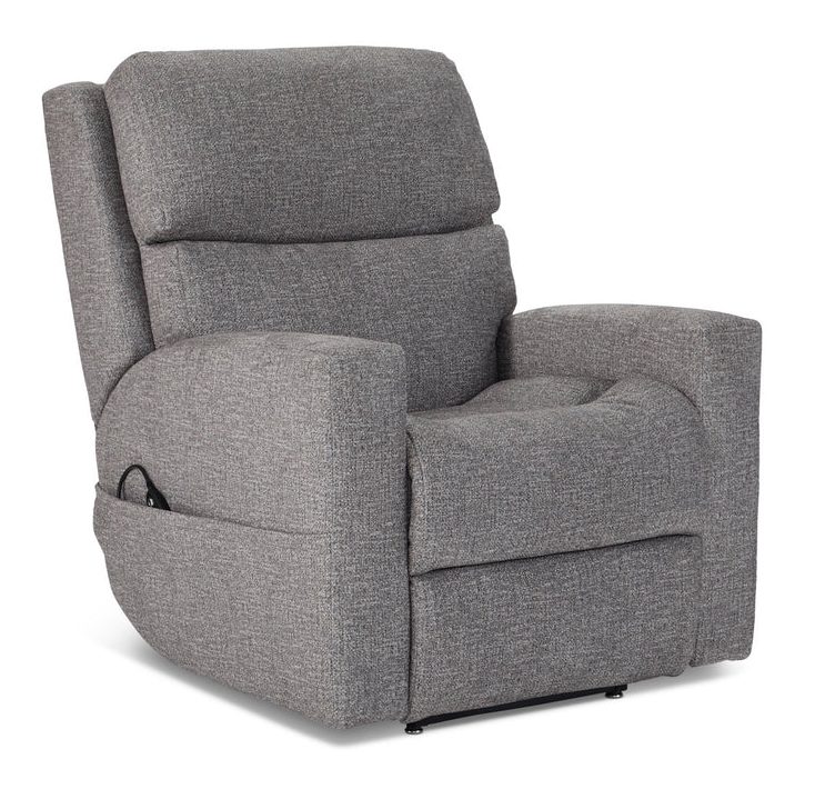 Flexsteel Furniture 2805-55L Score Fabric Power Lift Recliner with Power Headrest & Lumbar