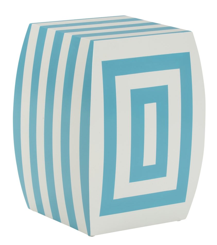 Chelsea House 380019 Mantis Stool Blue/Cream