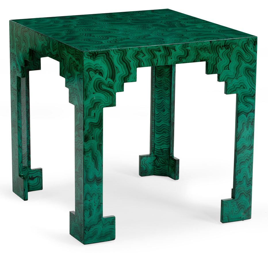 Chelsea House 382944 Malachite Cut Corner Table