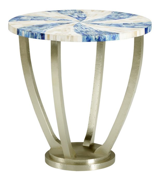 Chelsea House 383354 Blue Swirl Side Table Chelsea House 383354 Blue Swirl Side Table